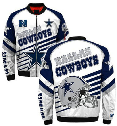 NFL Dallas Cowboys Sublimated Fashion 3D Fullzip Jacket-5