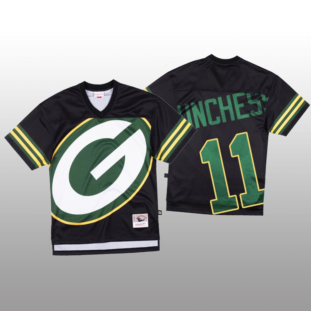 NFL Green Bay Packers #11 Devin Funchess Black Men's Mitchell & Nell Big Face Fashion Limited NFL Jersey