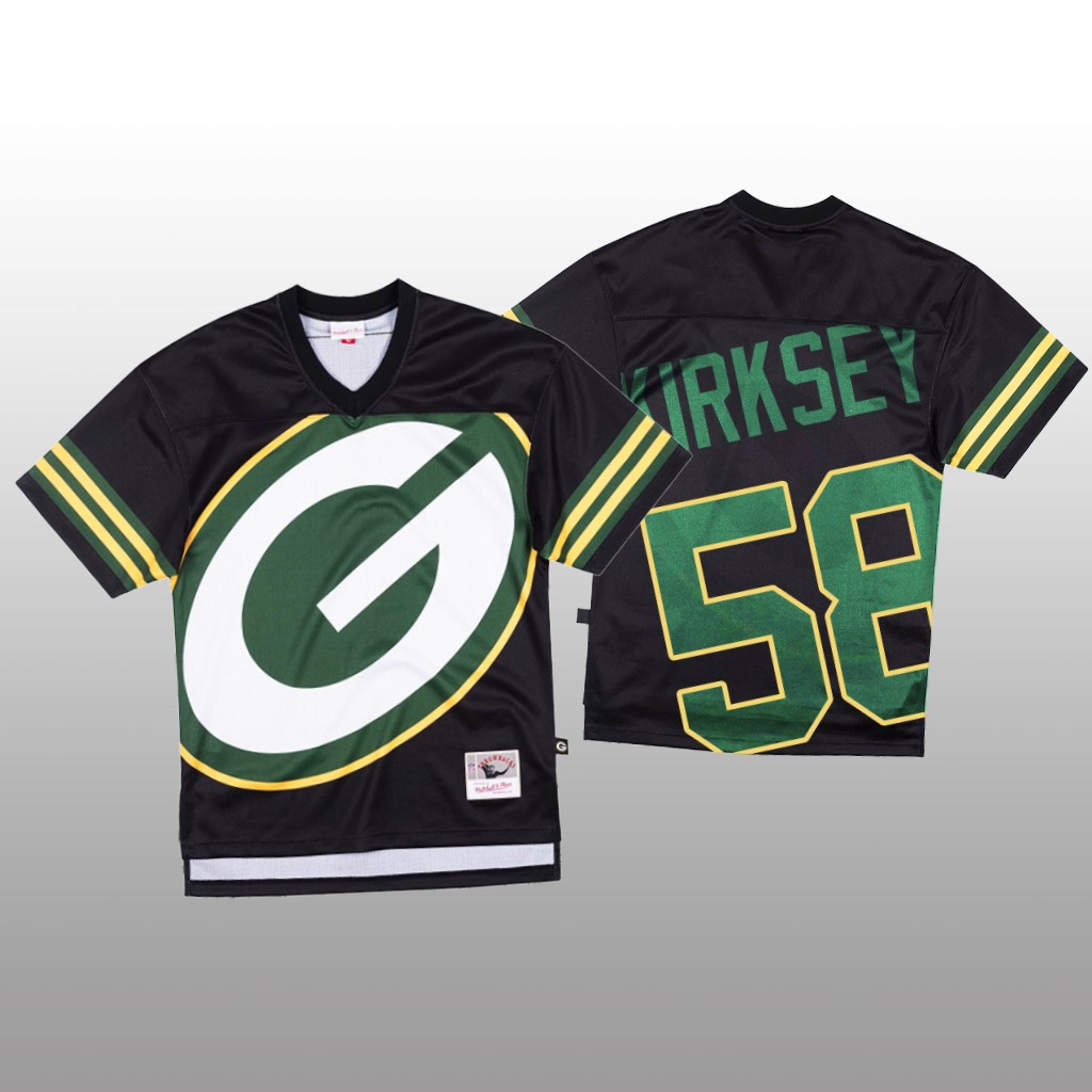 NFL Green Bay Packers #58 Christian Kirksey Black Men's Mitchell & Nell Big Face Fashion Limited NFL Jersey