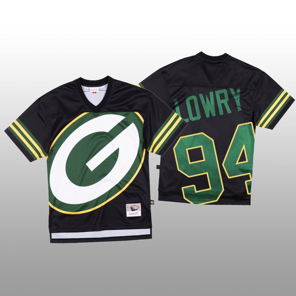 NFL Green Bay Packers #94 Dean Lowry Black Men's Mitchell & Nell Big Face Fashion Limited NFL Jersey