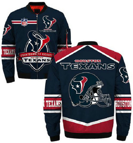 NFL Houston Texans Sublimated Fashion 3D Fullzip Jacket