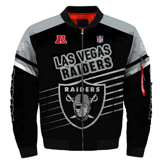 NFL Las Vegas Raiders Sublimated Fashion 3D Fullzip Jacket