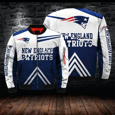 NFL New England Patriots Newest Bomber 3D Fullzip Custom Jacket-5