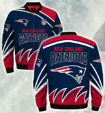 NFL New England Patriots Sublimated Fashion 3D Fullzip Jacket
