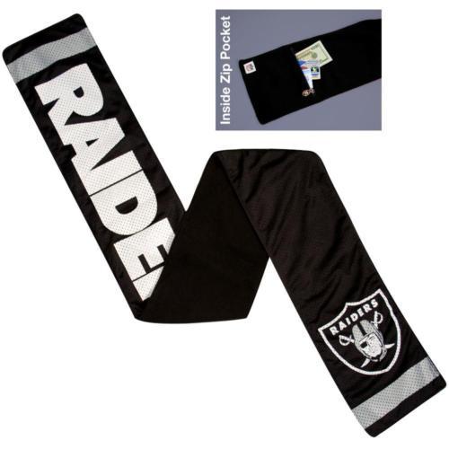 NFL Oakland Raiders Jersey Scarf With Zip Pocket