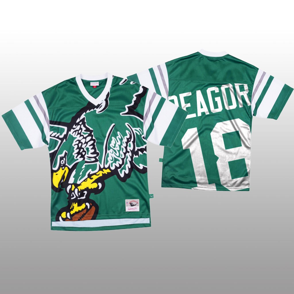 NFL Philadelphia Eagles #18 Jalen Reagor Green Men's Mitchell & Nell Big Face Fashion Limited NFL Jersey