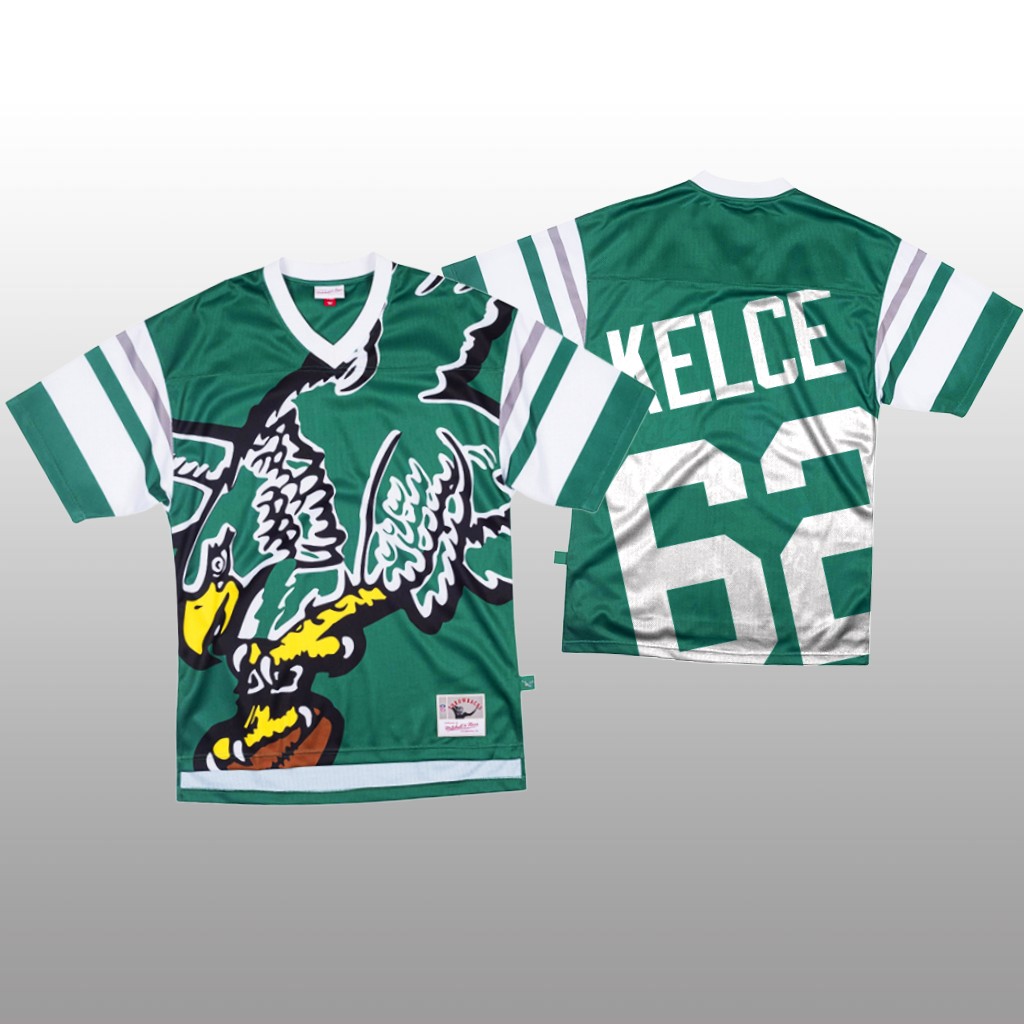 NFL Philadelphia Eagles #62 Jason Kelce Green Men's Mitchell & Nell Big Face Fashion Limited NFL Jersey