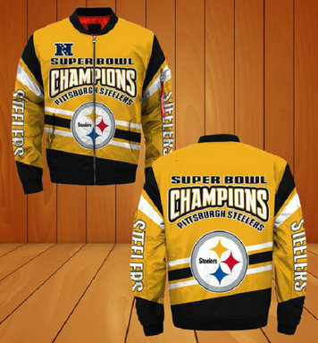 NFL Pittsburgh Steelers Sublimated Fashion 3D Fullzip Jacket-2