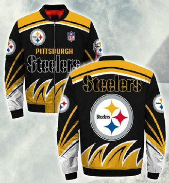 NFL Pittsburgh Steelers Sublimated Fashion 3D Fullzip Jacket-3