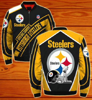 NFL Pittsburgh Steelers Sublimated Fashion 3D Fullzip Jacket-4