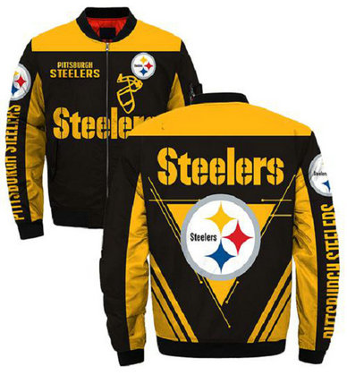 NFL Pittsburgh Steelers Sublimated Fashion 3D Fullzip Jacket-5