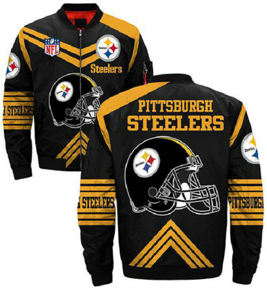 NFL Pittsburgh Steelers Sublimated Fashion 3D Fullzip Jacket