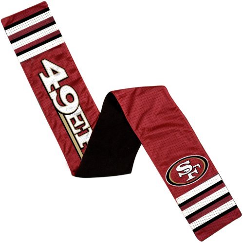 NFL San Francisco 49ers Jersey Scarf With Zip Pocket