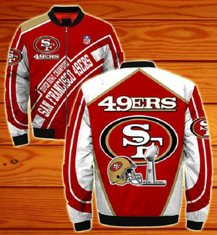 NFL San Francisco 49ers Sublimated Fashion 3D Fullzip Jacket-2