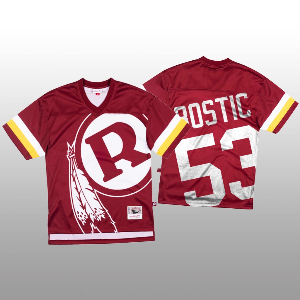 NFL Washington Redskins #53 Jon Bostic Red Men's Mitchell & Nell Big Face Fashion Limited NFL Jersey