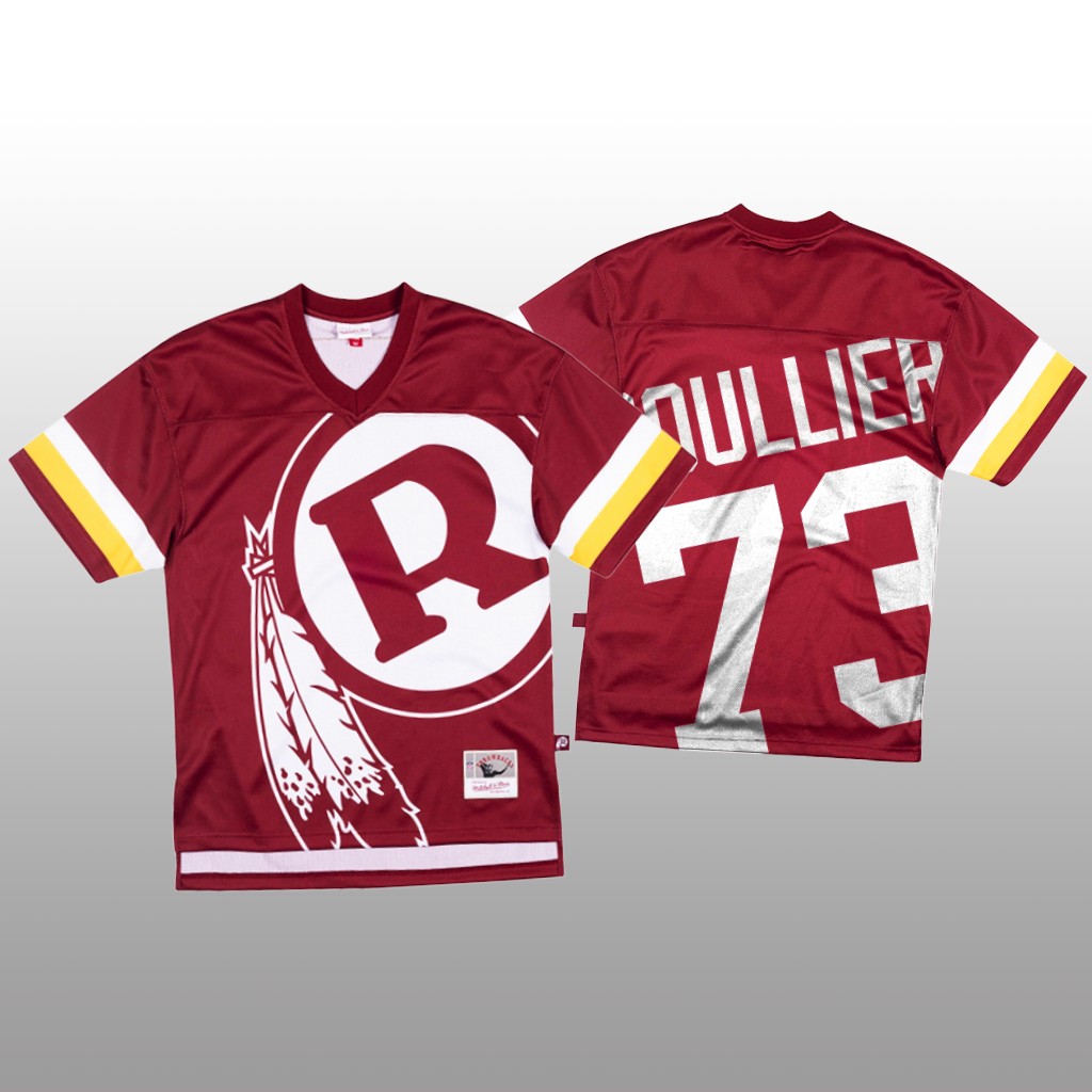 NFL Washington Redskins #73 Chase Roullier Red Men's Mitchell & Nell Big Face Fashion Limited NFL Jersey