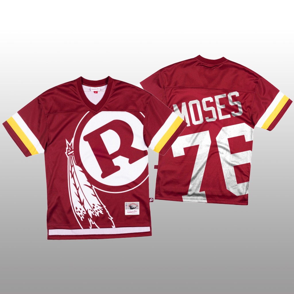 NFL Washington Redskins #76 Morgan Moses Red Men's Mitchell & Nell Big Face Fashion Limited NFL Jersey