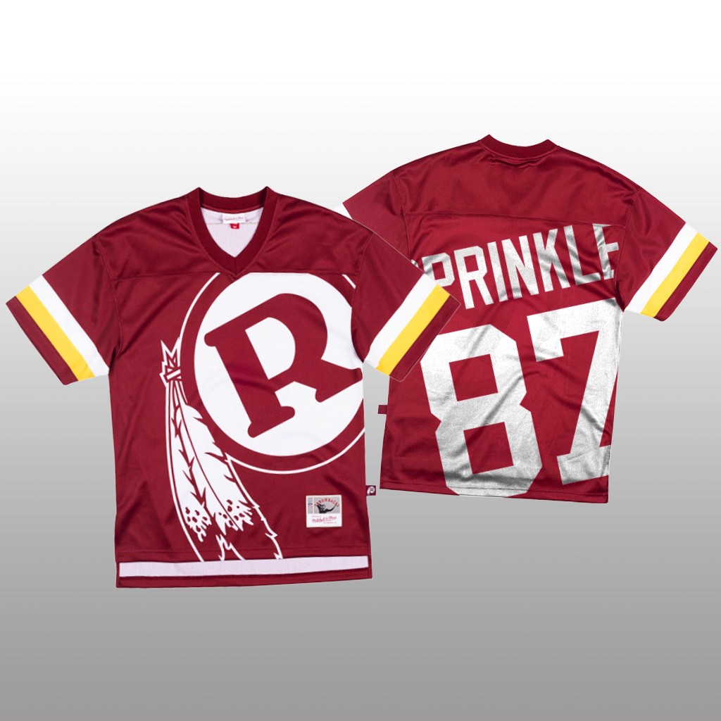 NFL Washington Redskins #87 Jeremy Sprinkle Red Men's Mitchell & Nell Big Face Fashion Limited NFL Jersey