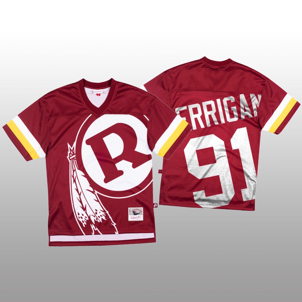 NFL Washington Redskins #91 Ryan Kerrigan Red Men's Mitchell & Nell Big Face Fashion Limited NFL Jersey