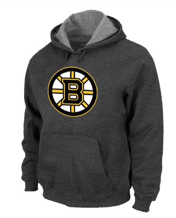 NHL Boston Bruins Big & Tall Logo Pullover Hoodie D.Grey