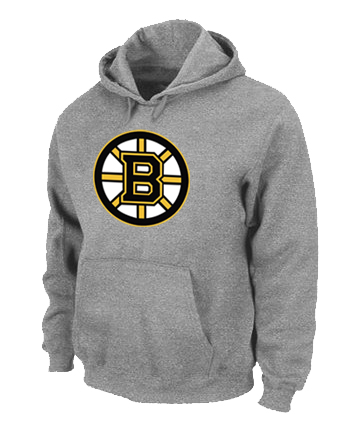 NHL Boston Bruins Big & Tall Logo Pullover Hoodie Grey