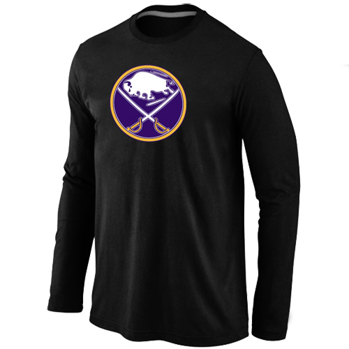NHL Buffalo Sabres Big & Tall Logo Black Long Sleeve T-Shirt