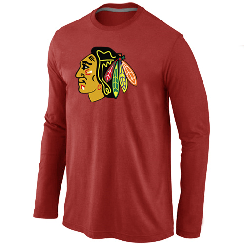 NHL Chicago Blackhawks Big & Tall Logo red Long Sleeve T-Shirt
