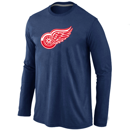 NHL Detroit Red Wings Big & Tall Logo D.BLUE Long Sleeve T-Shirt