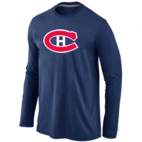 NHL Montréal Canadiens Big & Tall Logo D.BLUE Long Sleeve T-Shirt