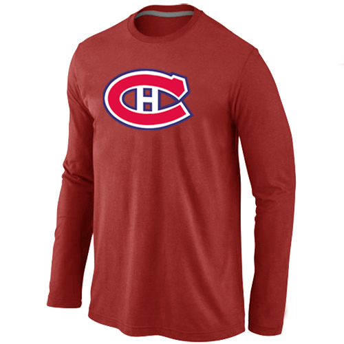 NHL Montréal Canadiens Big & Tall Logo red Long Sleeve T-Shirt