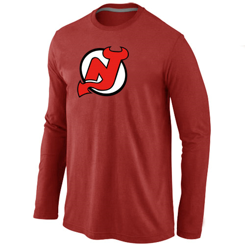 NHL New Jersey Devils Big & Tall Logo Red Long Sleeve T-Shirt