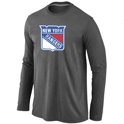 NHL New York Rangers Big & Tall Logo D.Grey Long Sleeve T-Shirt