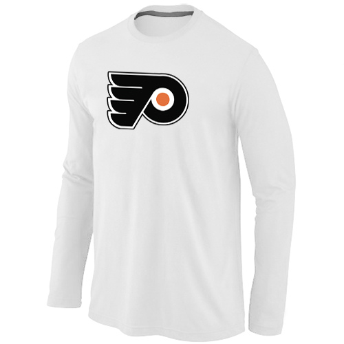 NHL Philadelphia Flyers Big & Tall Logo WHITE Long Sleeve T-Shirt