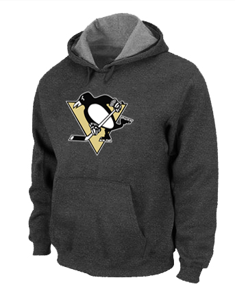 NHL Pittsburgh Penguins Big & Tall Logo Pullover Hoodie D.Grey