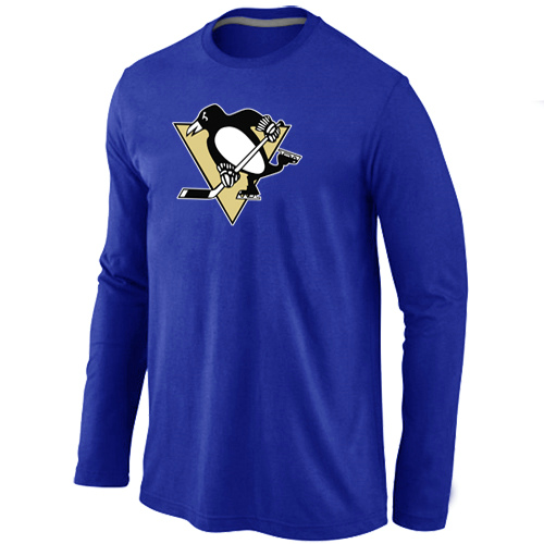 NHL Pittsburgh Penguins Big & Tall Logo blue Long Sleeve T-Shirt