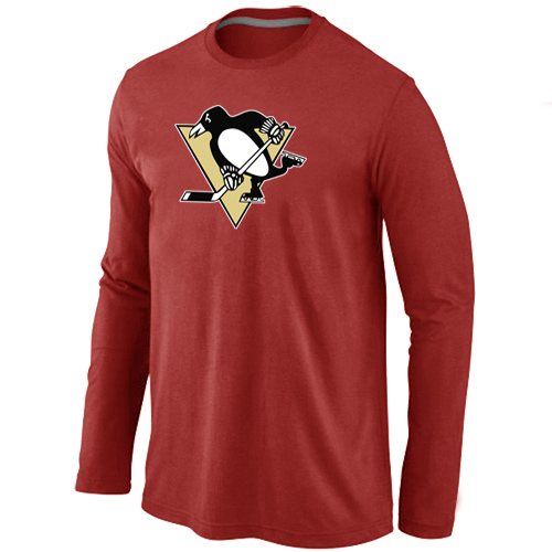 NHL Pittsburgh Penguins Big & Tall Logo red Long Sleeve T-Shirt