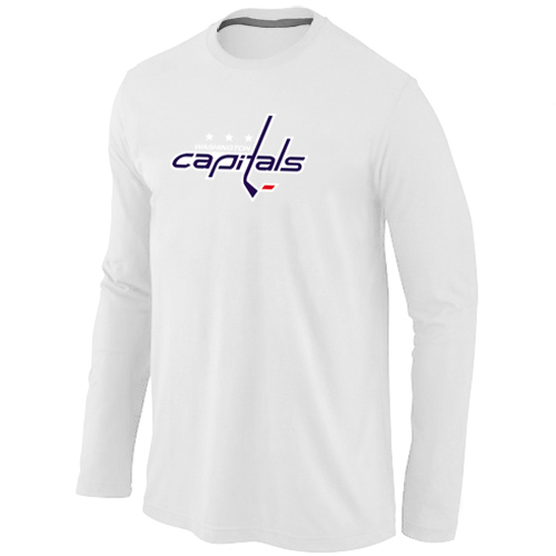 NHL Washington Capitals Big & Tall Logo WHITE Long Sleeve T-Shirt