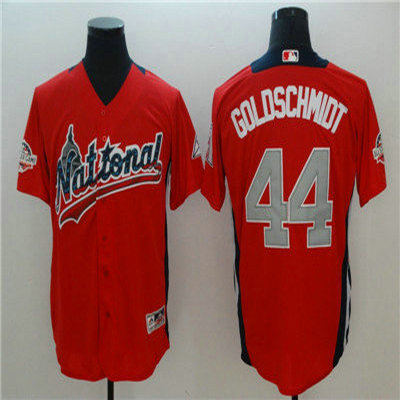 National League #44 Paul Goldschmidt Red 2018 MLB All Star Game Home Run Derby Jersey