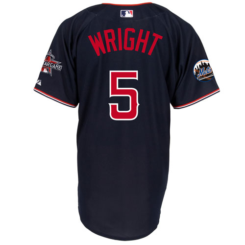 National League Authentic New York Mets #5 David Wright 2010 All-Star Jersey blue