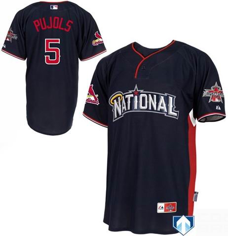 National League Authentic St. Louis Cardinals #5 Albert Pujols 2010 All-Star BP Jersey
