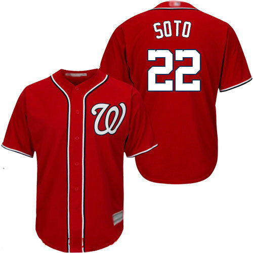 Nationals #22 Juan Soto Red New Cool Base Stitched Baseball Jersey