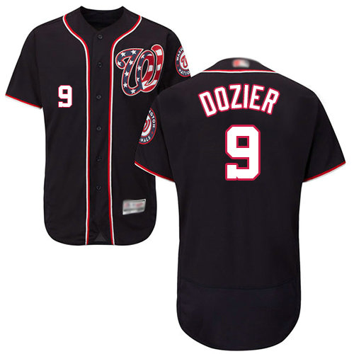 Nationals #9 Brian Dozier Navy Blue Flexbase Authentic Collection Stitched Baseball Jersey