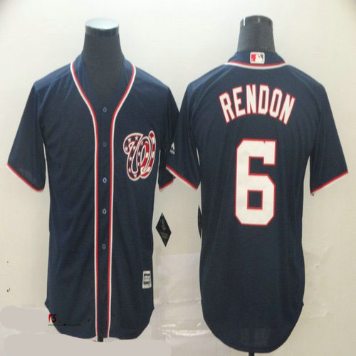 Nationals 6 Anthony Rendon Navy Cool Base Jersey
