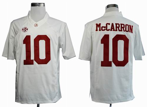Ncaa 2013 Alabama Crimson Tide A.J McCarron 10 College Football Limited white Jerseys