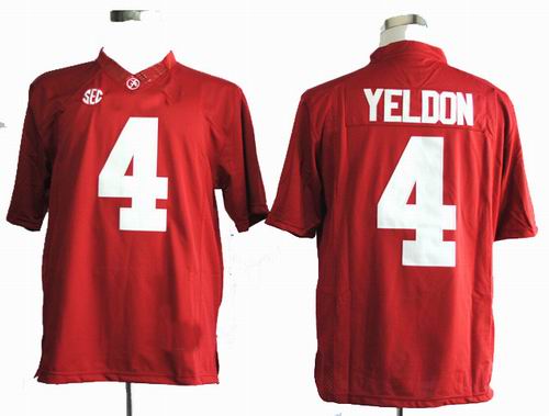 Ncaa 2013 Alabama Crimson Tide T.J Yeldon 4 College Football Limited red Jerseys