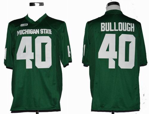 Ncaa 2013 Michigan State Max Bullough #40 College Football green Jerseys
