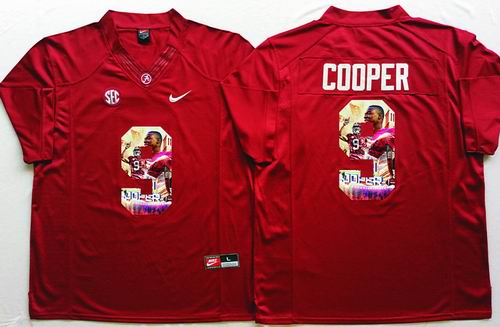 Ncaa Alabama Crimson Tide #9 Amari Cooper red limited fashion jerseys