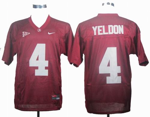 Ncaa Alabama Crimson Tide T.J Yeldon 4 red College Football Jersey