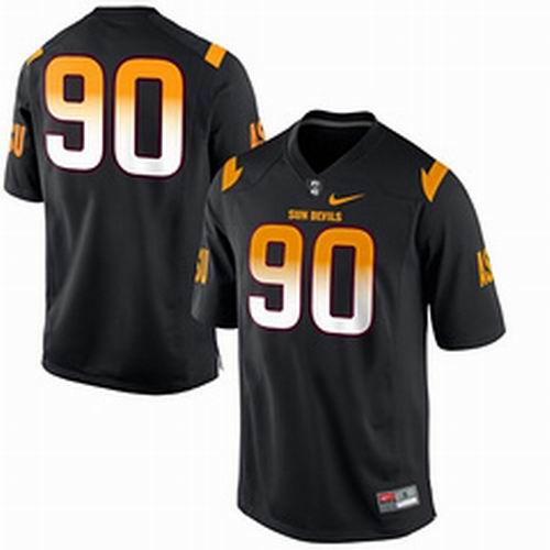 Ncaa Arizona State Sun Devils 90# Will Sutton black jerseys