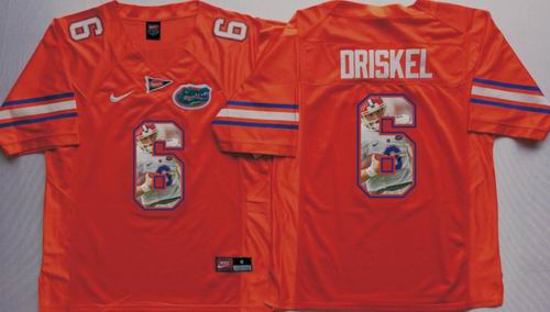 Ncaa Florida Gators #6 Jeff Driskel orange fashion Jersey